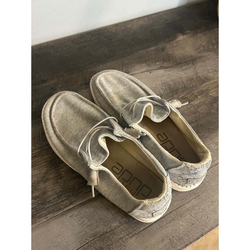 Hey Dude Wendy Stretch Fleece Glacier Gray Slip On Loafers Shoes Womens 8 - Picture 4 of 6